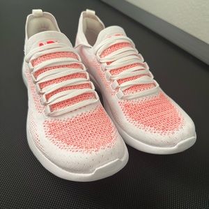 NWOT APL White orange pink shoes size 7